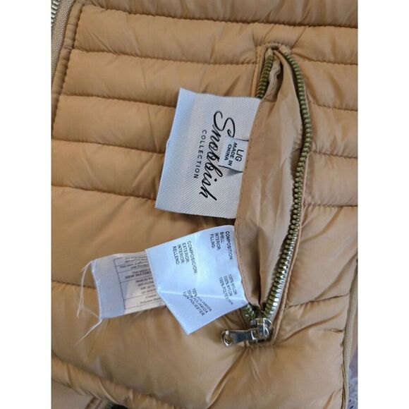 Reversible Womens Puffer Coat L Snobbish Collection Beige Cream cottagecore boho - Picture 6 of 8